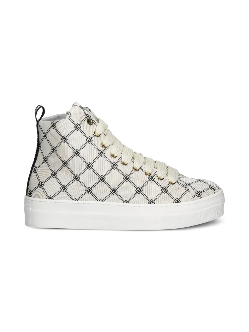 Elisabetta Franchi La Mia Bambina geometric-pattern sneakers Neutrals