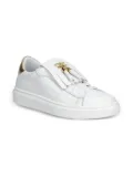 Elisabetta Franchi La Mia Bambina tassel-embellished leather sneakers - White