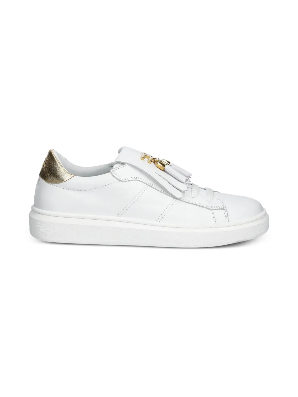 Elisabetta Franchi La Mia Bambina tassel-embellished leather sneakers | Image 2
