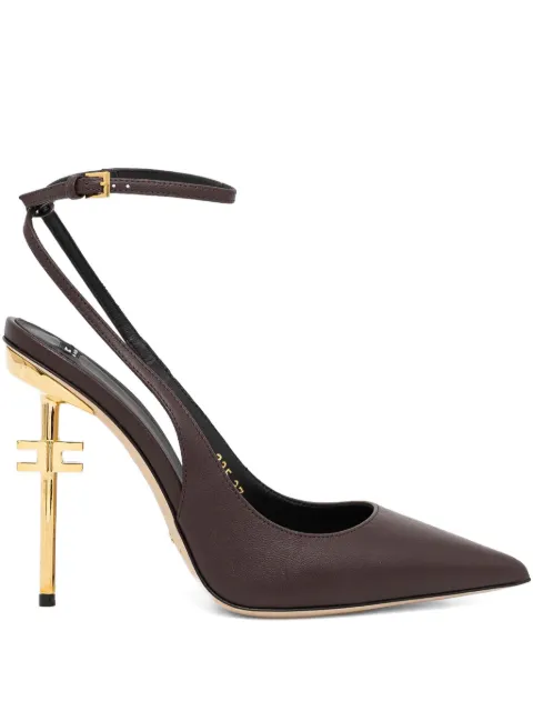 Elisabetta Franchi 105mm leather pumps
