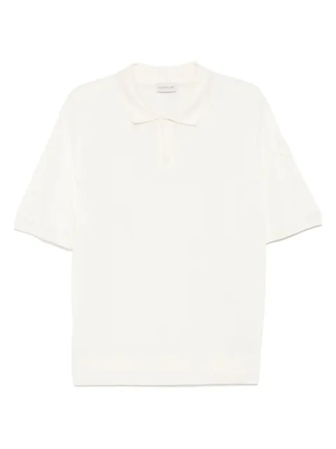 Moncler fine-knit polo shirt