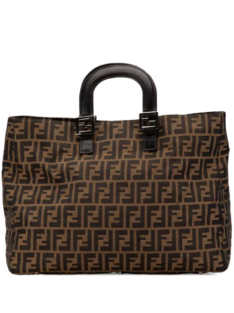 Fendi Pre-Owned 2010-2024 Large Zucca Canvas Twins tote bag
