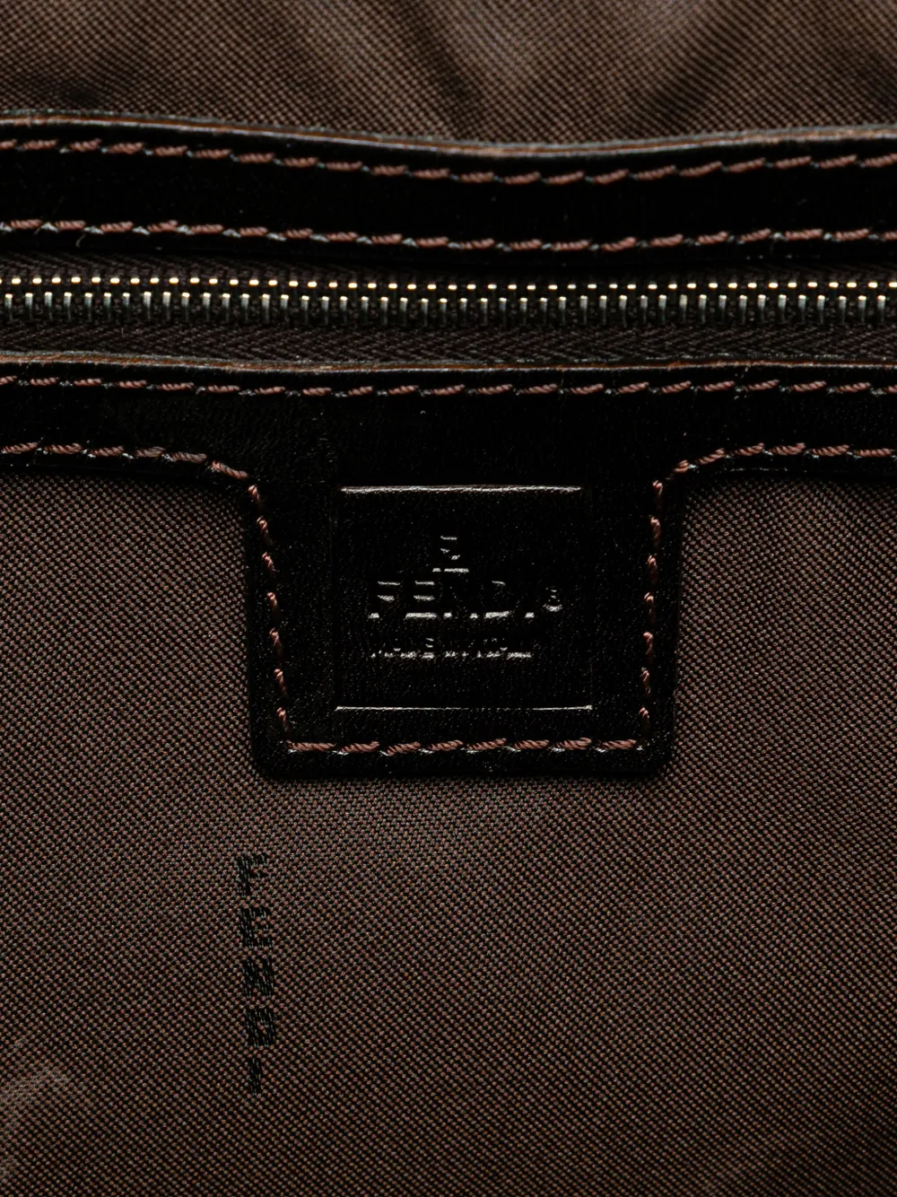 Pre-owned Fendi 2010-2024 Large Zucca Canvas Twins Tote Bag In Brown