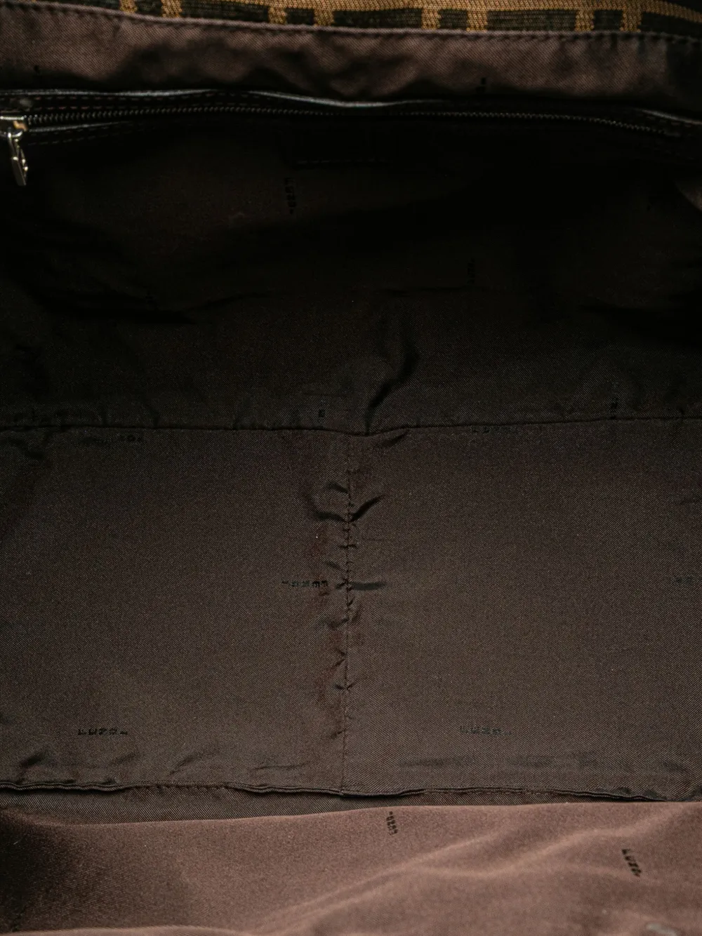 Pre-owned Fendi 2010-2024 Large Zucca Canvas Twins Tote Bag In Brown
