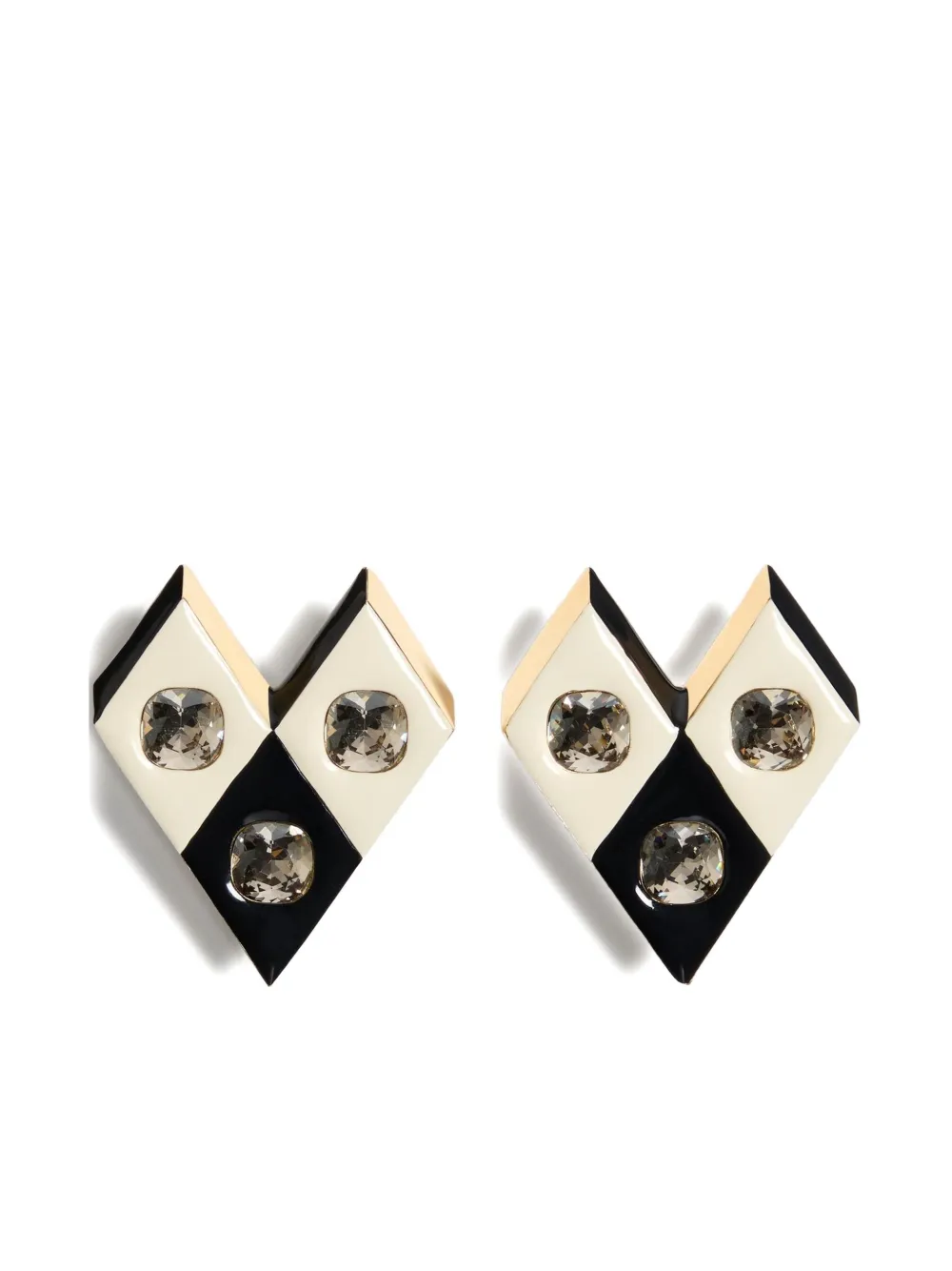 Valentino Losangettes Earrings In Neutral