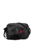 Saint Laurent Pre-Owned 2017 Leather Heart Lou Camera Bag crossbody bag - Black