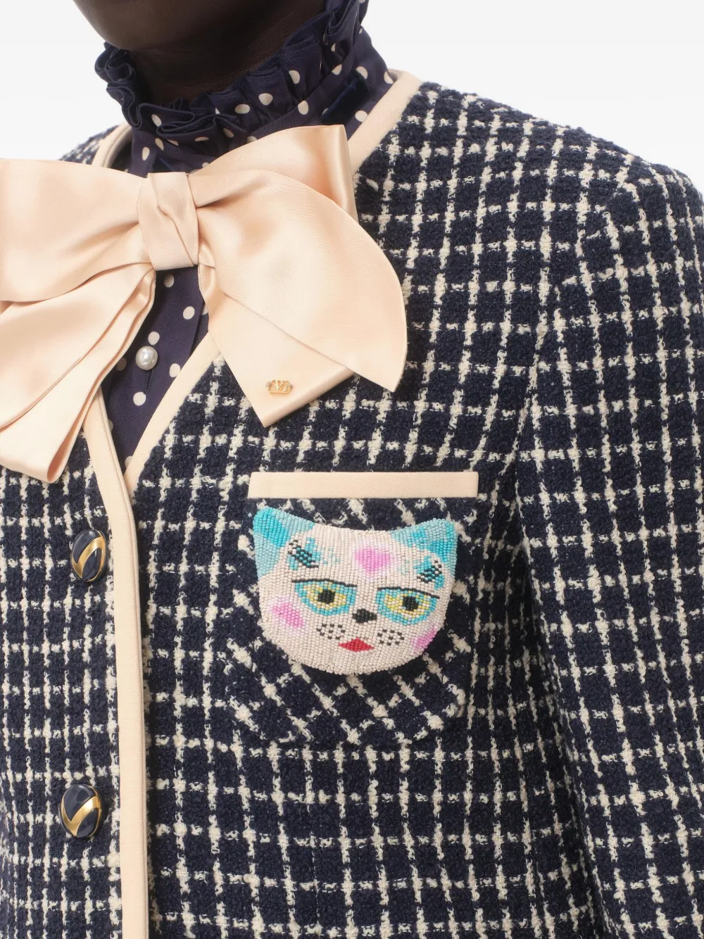 Valentino Garavani Le Chat de La Maison broche - Roze