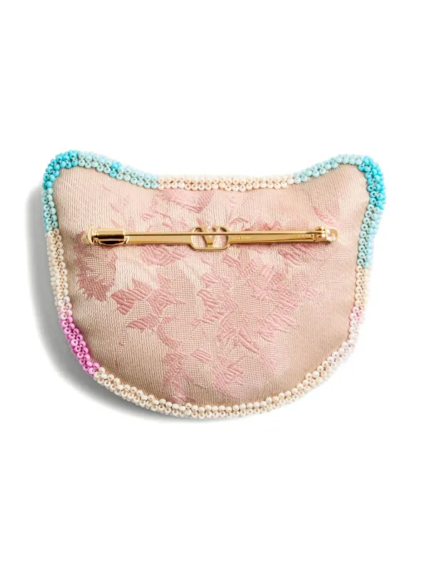 Valentino Garavani Le Chat De La Maison Brooch | Pink | FARFETCH