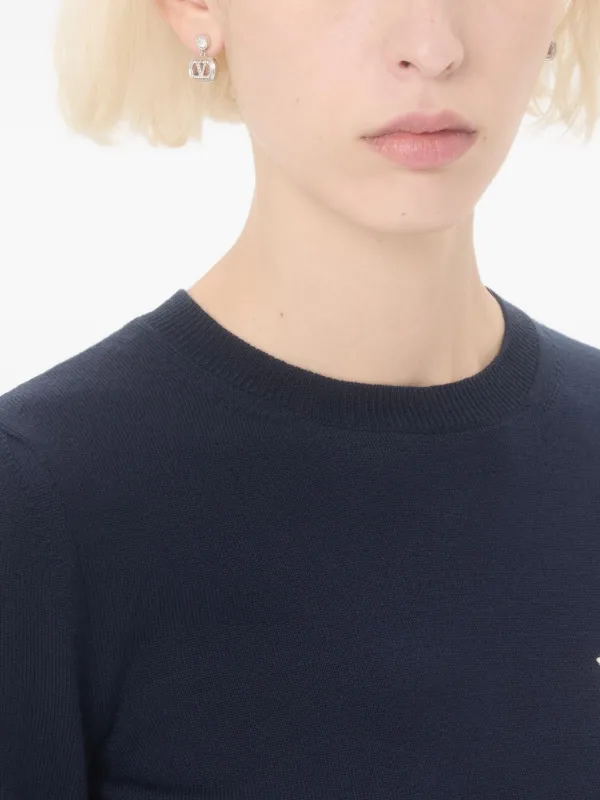 Valentino Garavani Vロゴ シグネチャー ピアス | シルバートーン