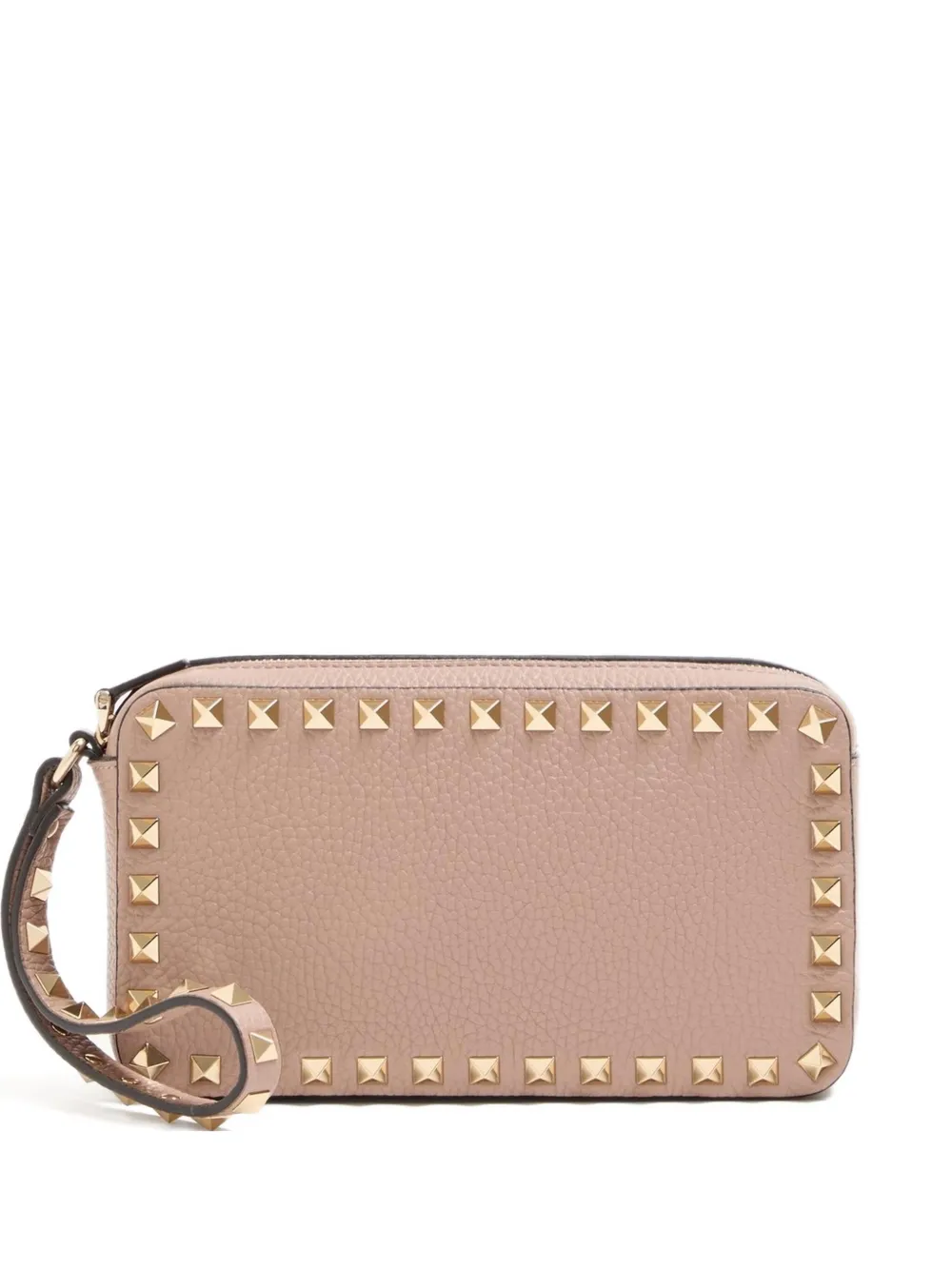Valentino Garavani Clutch verfraaid met Rockstud Roze