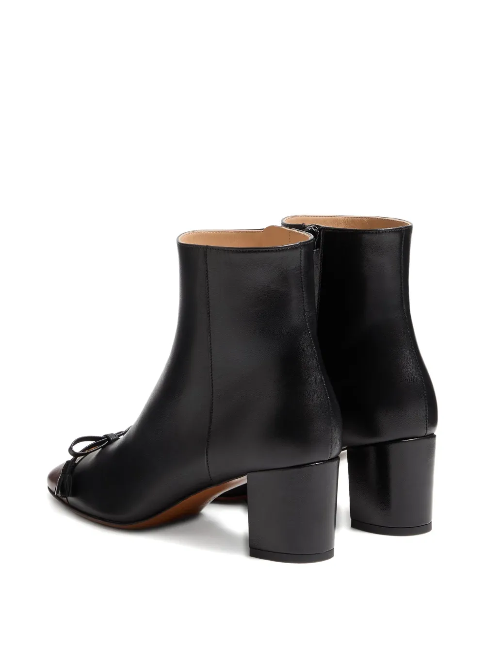 Valentino Garavani VALET DU ROI KIDSKIN LEATHER ANKLE BOOT 60MM Zwart