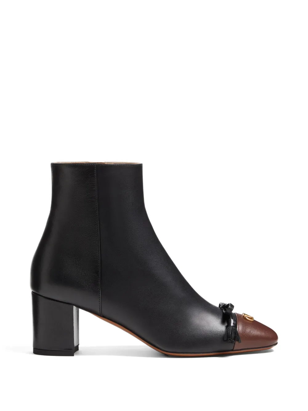 Valentino Garavani VALET DU ROI KIDSKIN LEATHER ANKLE BOOT 60MM - Nero