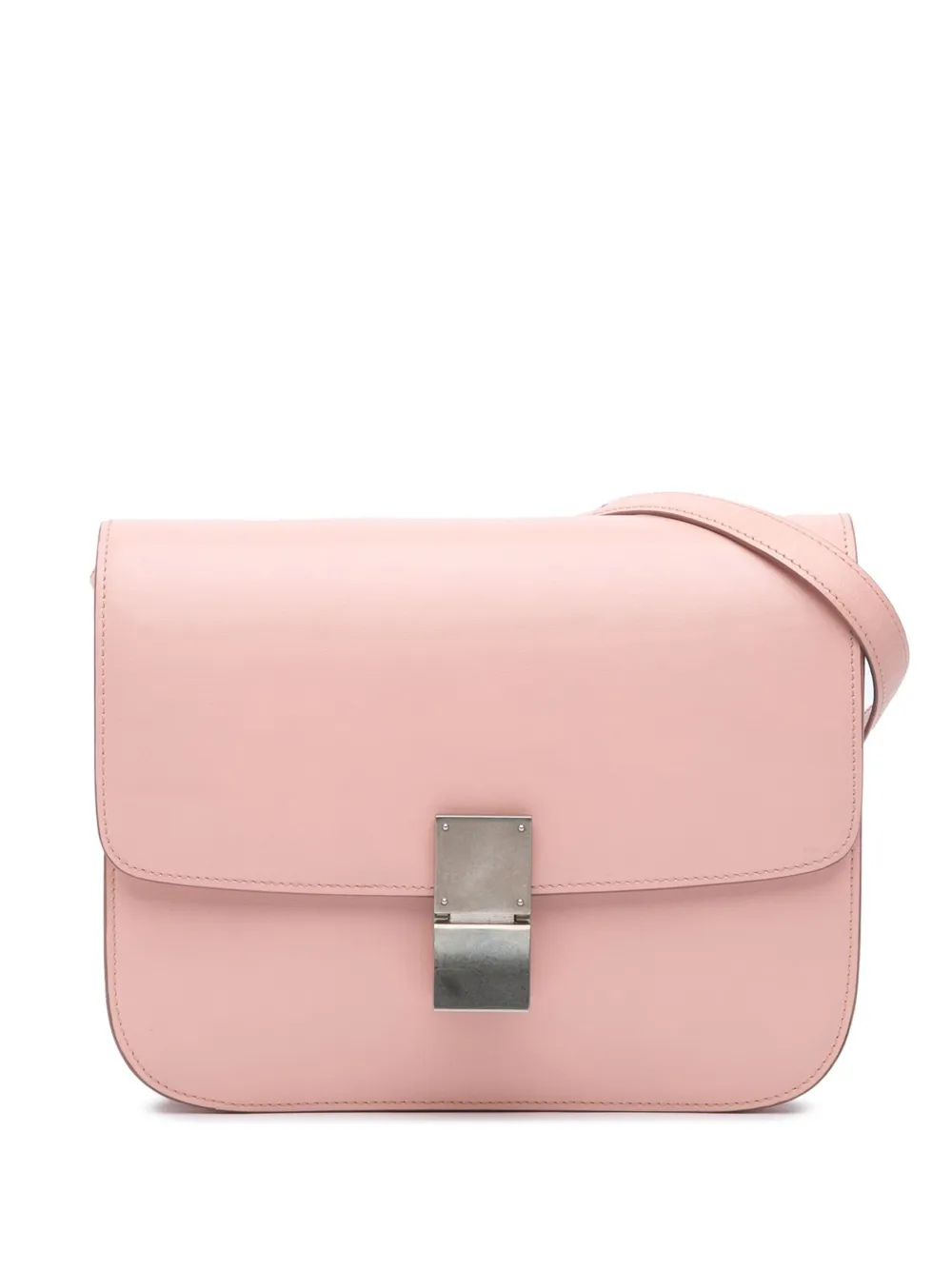 Céline Pre-Owned 2017 ミディアム カーフスキン クラシック ボックス ショルダーバッグ - ピンク Céline Pre-Owned 2017 ミディアム カーフスキン クラシック ボックス ショルダーバッグ - ピンク