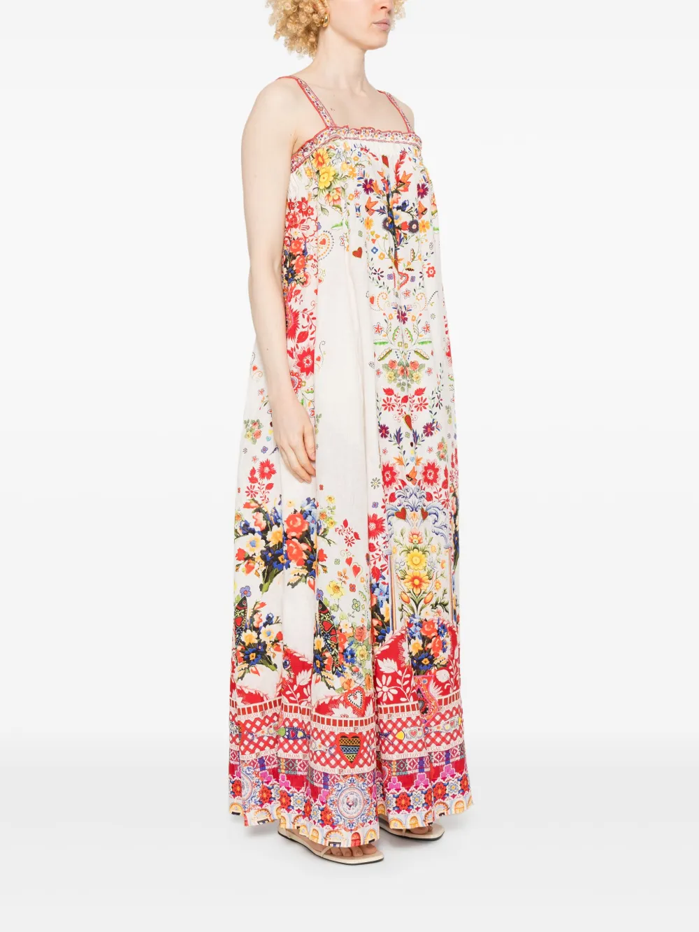 Shop Camilla Faith, Luck And Justice Maxi Dress In Weiss