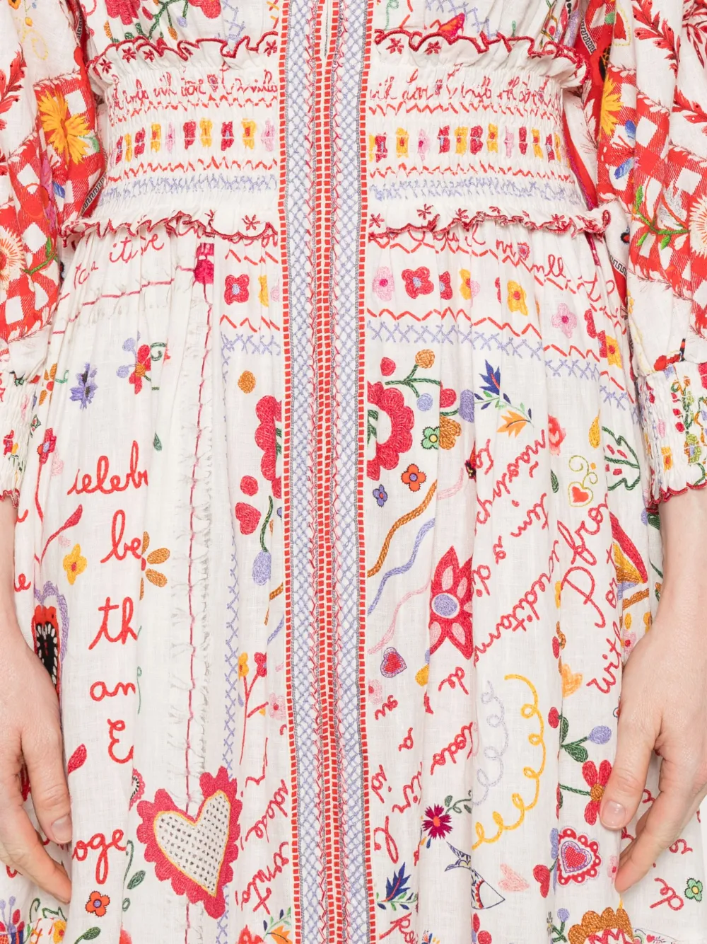 Camilla Maxi-jurk met print Rood