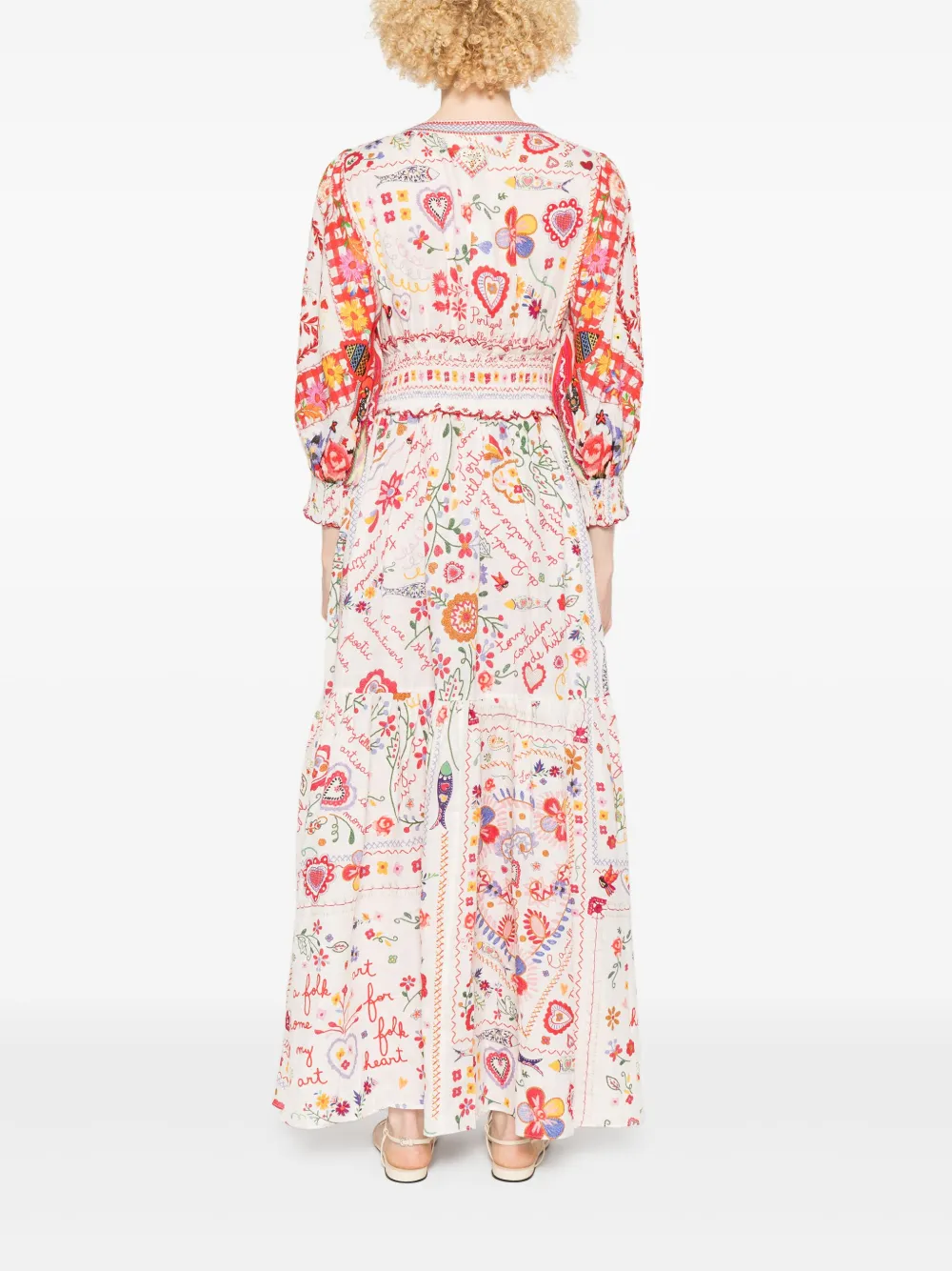 Camilla Maxi-jurk met print Rood