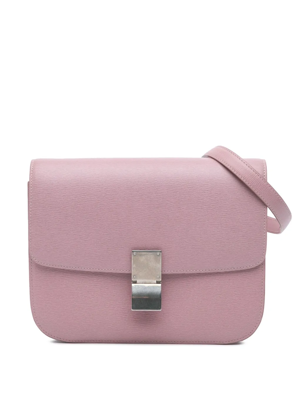 Céline Pre-Owned 2018 ミディアム カーフスキン クラシック ボックス ショルダーバッグ - ピンク Céline Pre-Owned 2018 ミディアム カーフスキン クラシック ボックス ショルダーバッグ - ピンク