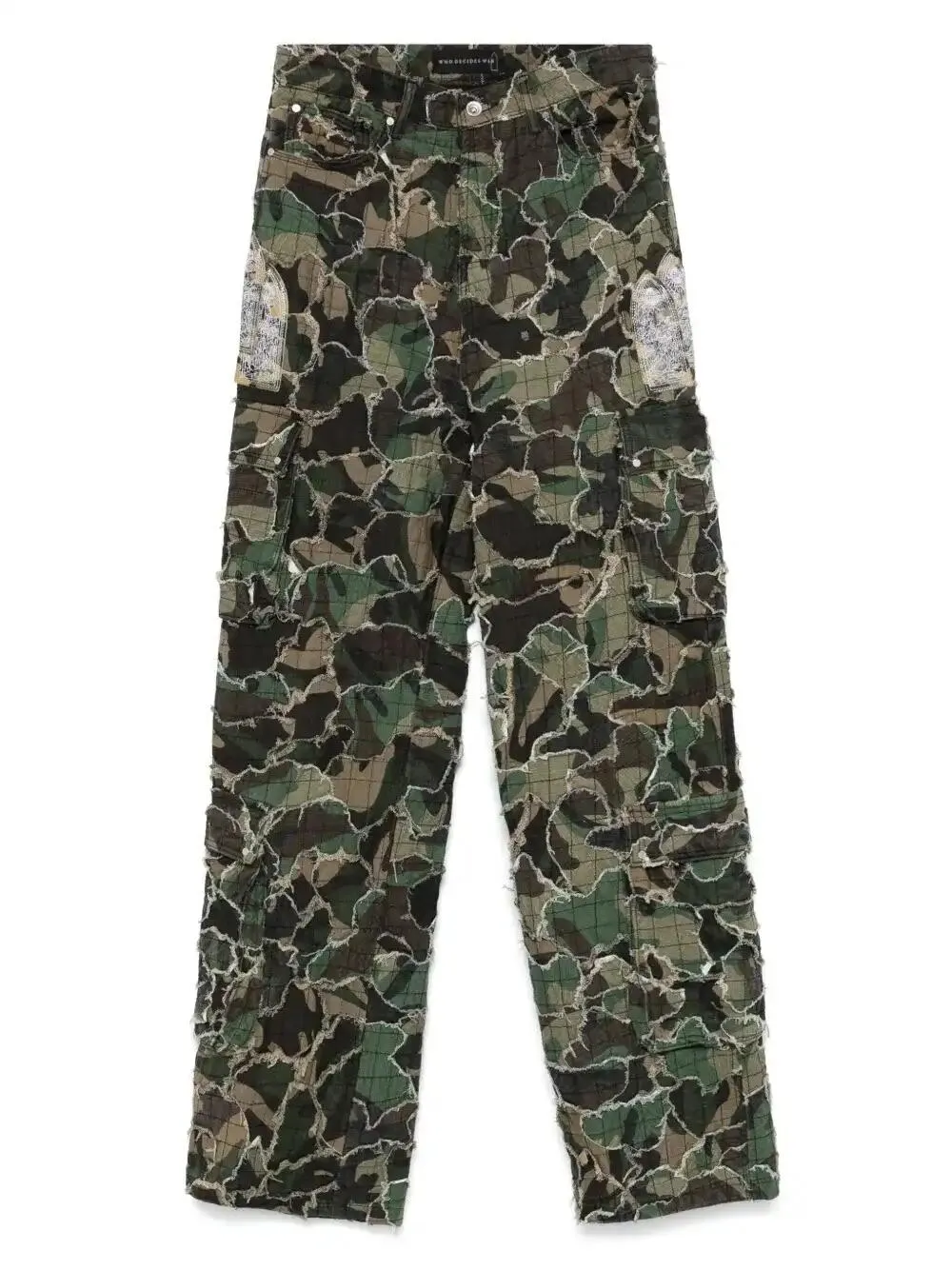 Washed Camo cargo pants