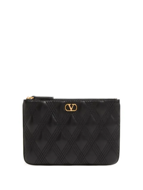 Valentino Garavani QUILTIE 67 POUCH IN QUILTED NAPPA LEATHER
