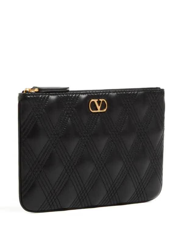 Valentino Garavani キルティ 67 クラッチバッグ | ブラック | FARFETCH JP