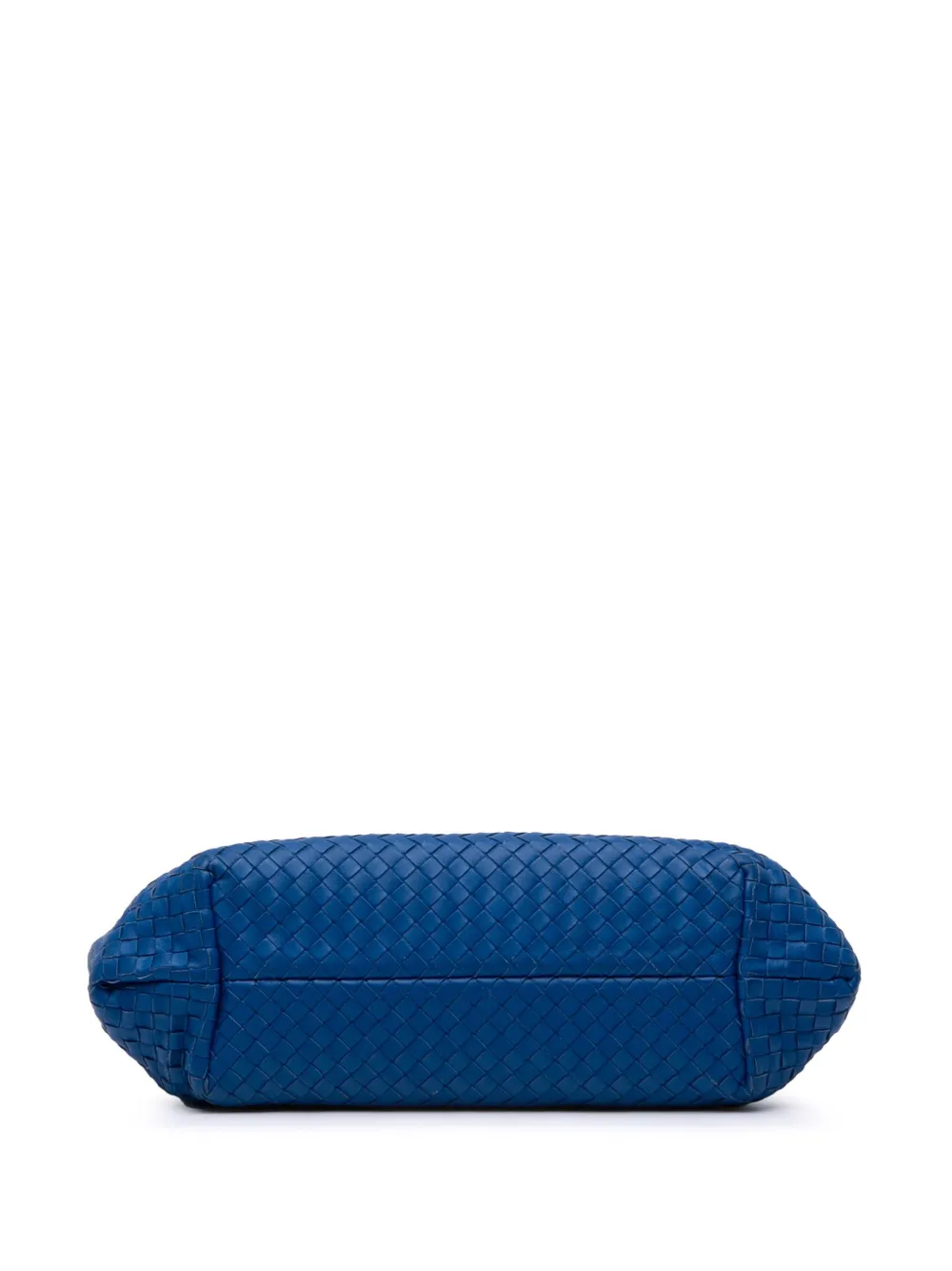 Pre-owned Bottega Veneta 2012-2024 Large Nappa Intrecciato Capri Tote Bag In Blue