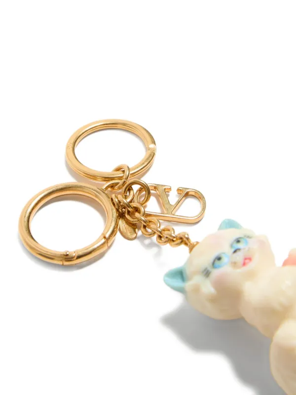 Valentino Garavani Le Chat De La Maison Keyring Charm