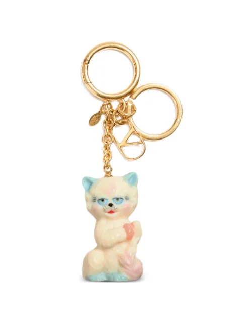 Valentino Garavani Le Chat De La Maison nylon bag charm with key ring