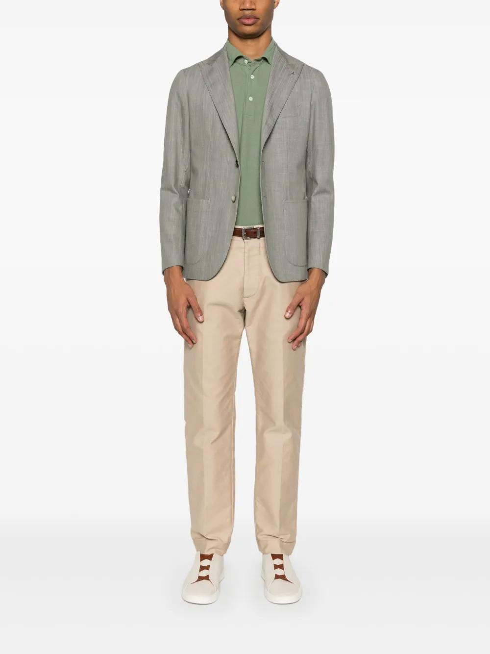 Drumohr Katoenen poloshirt - Groen