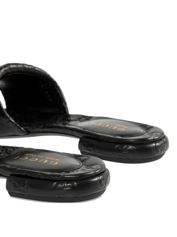 Gucci Meg Slides | Black | FARFETCH Gucci Meg Slides | Black | FARFETCH