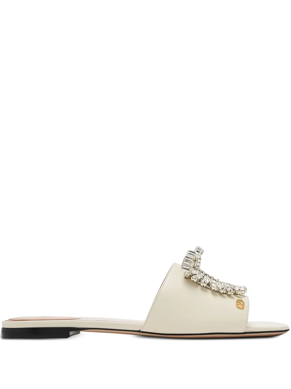 Valentino Garavani Adamantine crystal-embellished sandals Neutrals