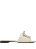 Valentino Garavani Adamantine crystal-embellished sandals - Neutrals