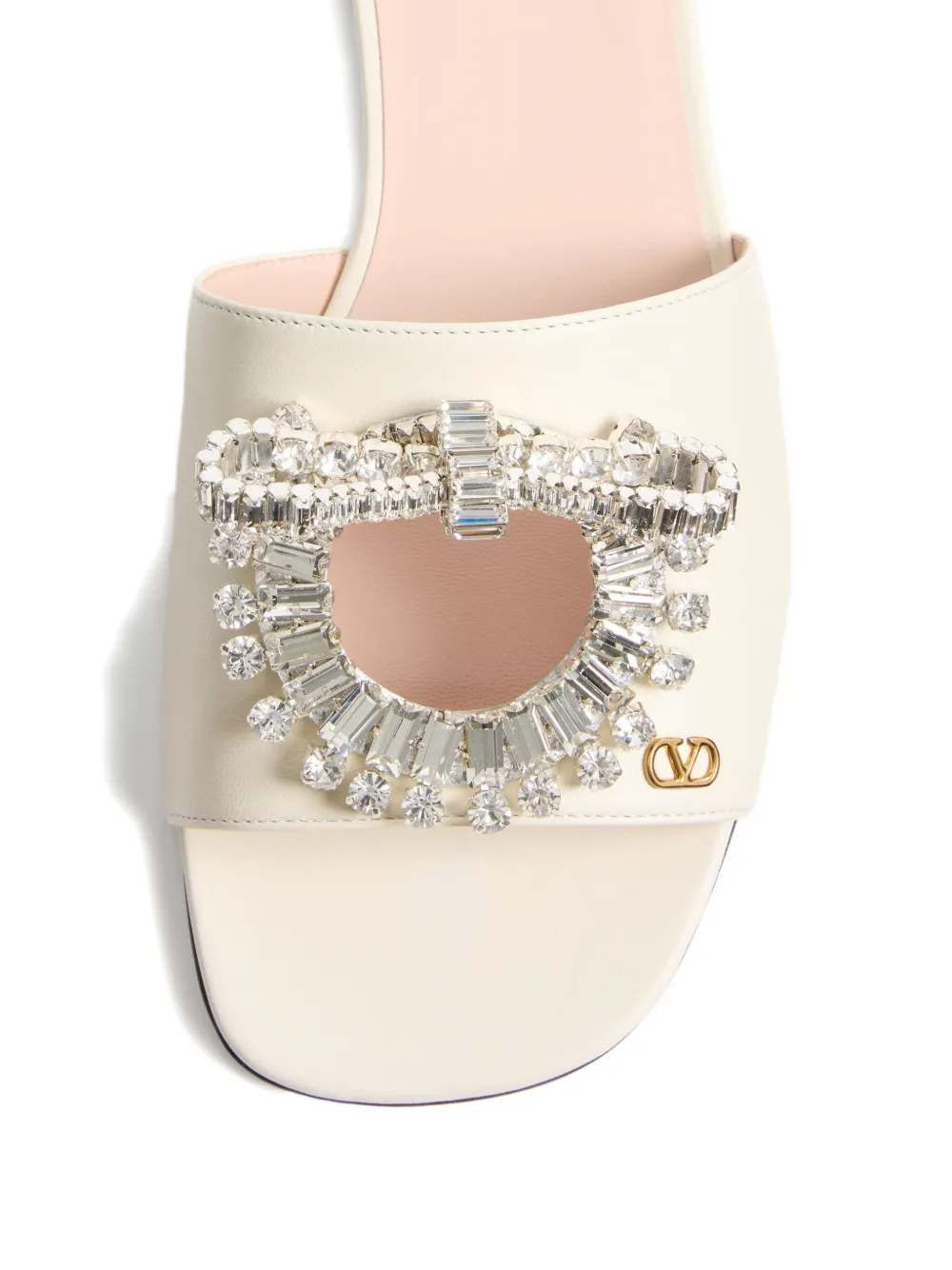 Valentino Garavani Adamantine sandalen verfraaid met kristallen Wit