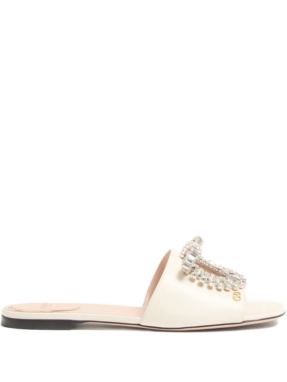 Valentino Garavani Adamantine sandalen verfraaid met kristallen Wit