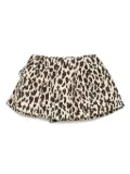 sacai leopard-print mini shorts - Neutrals