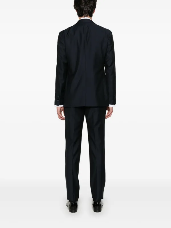 ✨名門タリアトーレ ビジネススーツ 黒 シングルブレスト‼️ Tagliatore シングルブレスト ディナースーツ | ブルー | FARFETCH JP