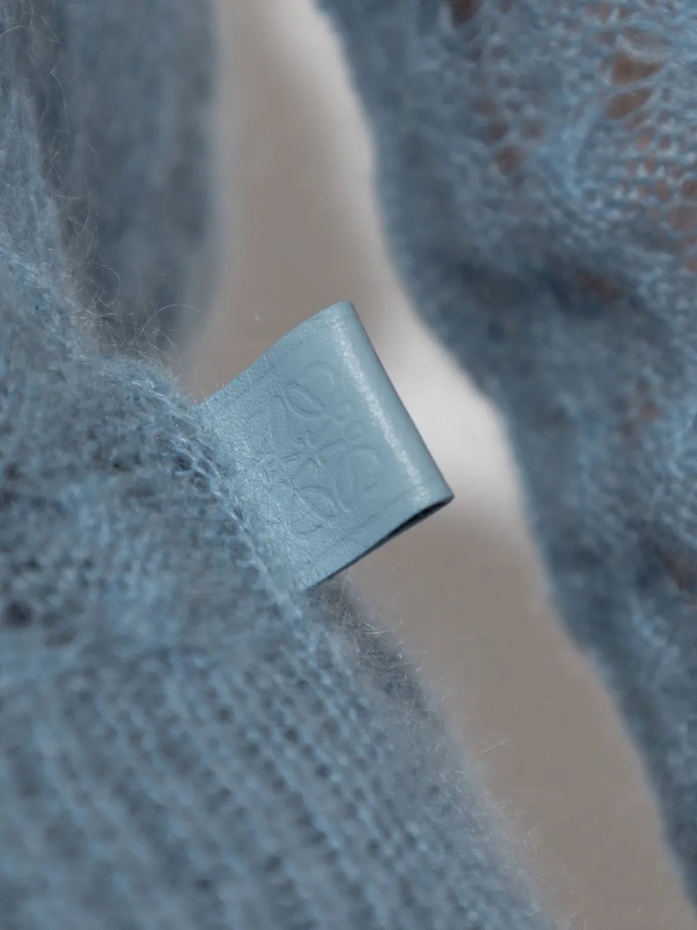 Shop Loewe Mohair-blend Jumper In 蓝色