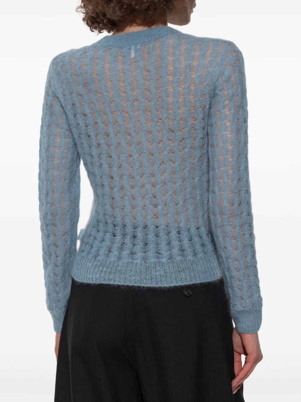 Shop Loewe Mohair-blend Jumper In 蓝色