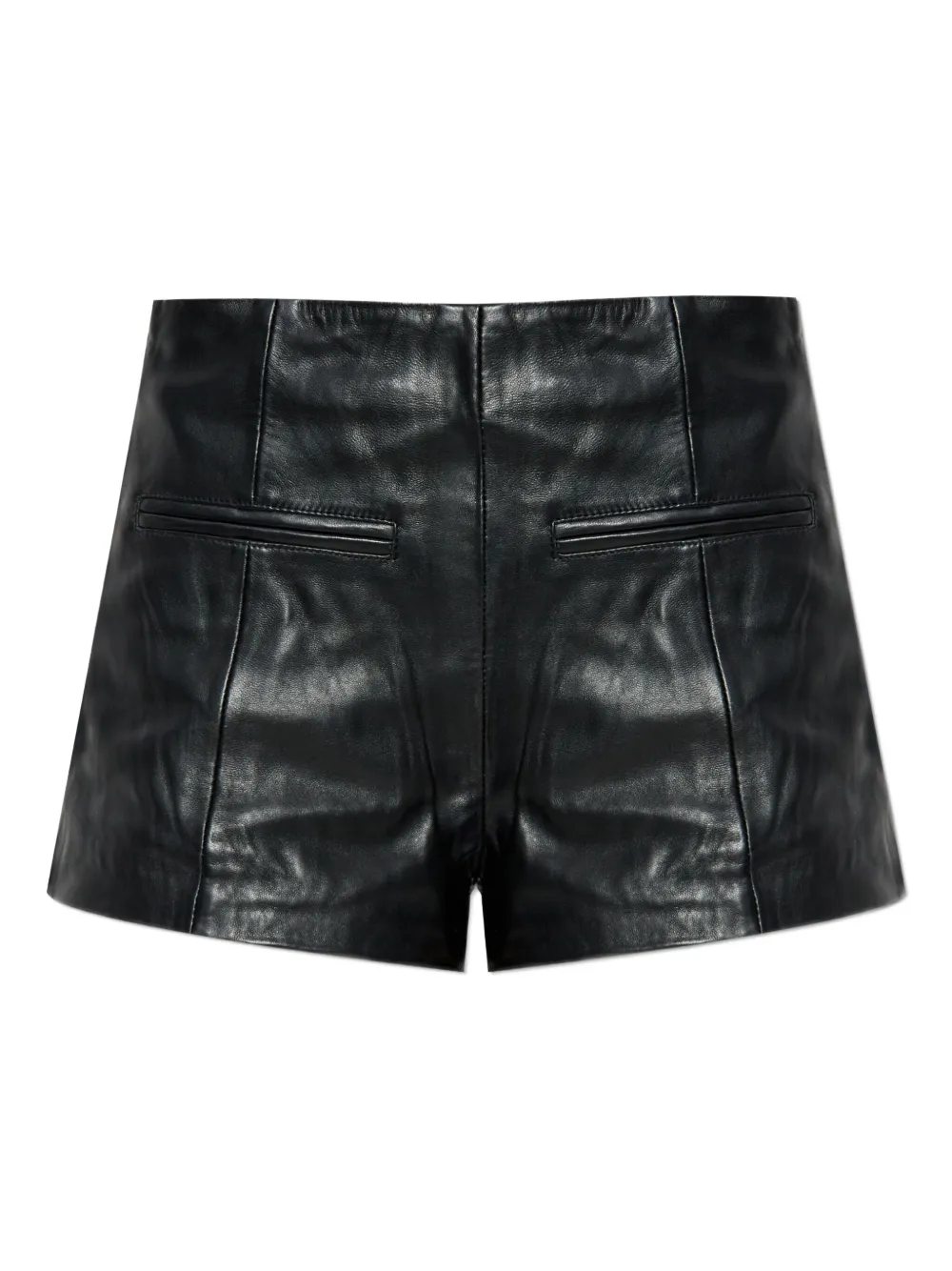 leather shorts
