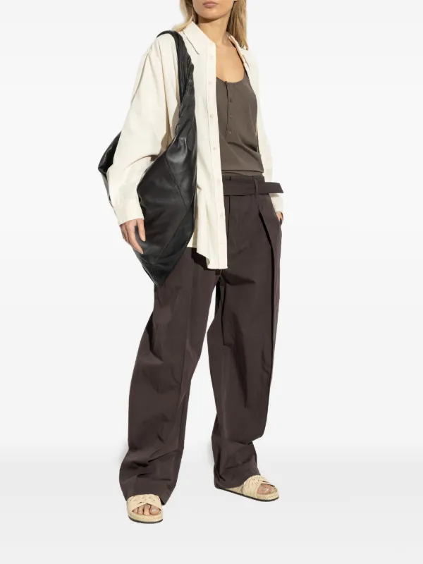 LEMAIRE scoop-neck Top | Brown | FARFETCH LEMAIRE scoop-neck Top | Brown | FARFETCH