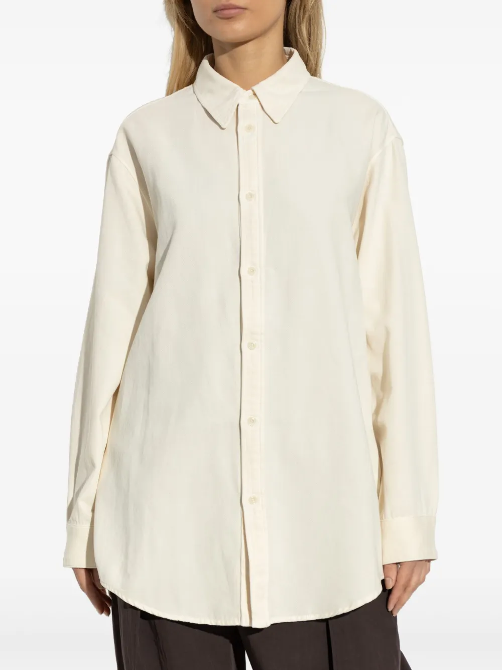 LEMAIRE Katoenen shirt Beige