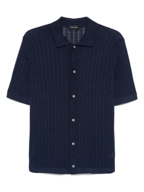 Tagliatore chemise en maille - Bleu - Tagliatore - Modalova