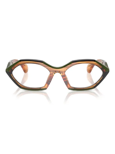 Alain Mikli striped geometric glasses