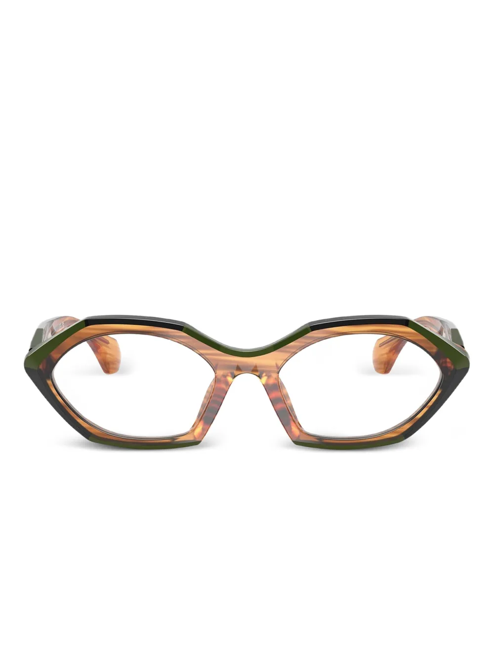 Alain Mikli striped geometric glasses | Image 1