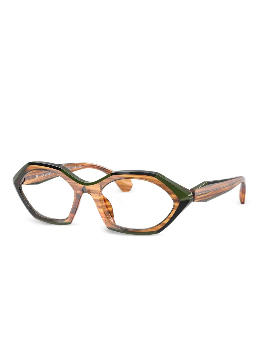 Alain Mikli striped geometric glasses | Image 2