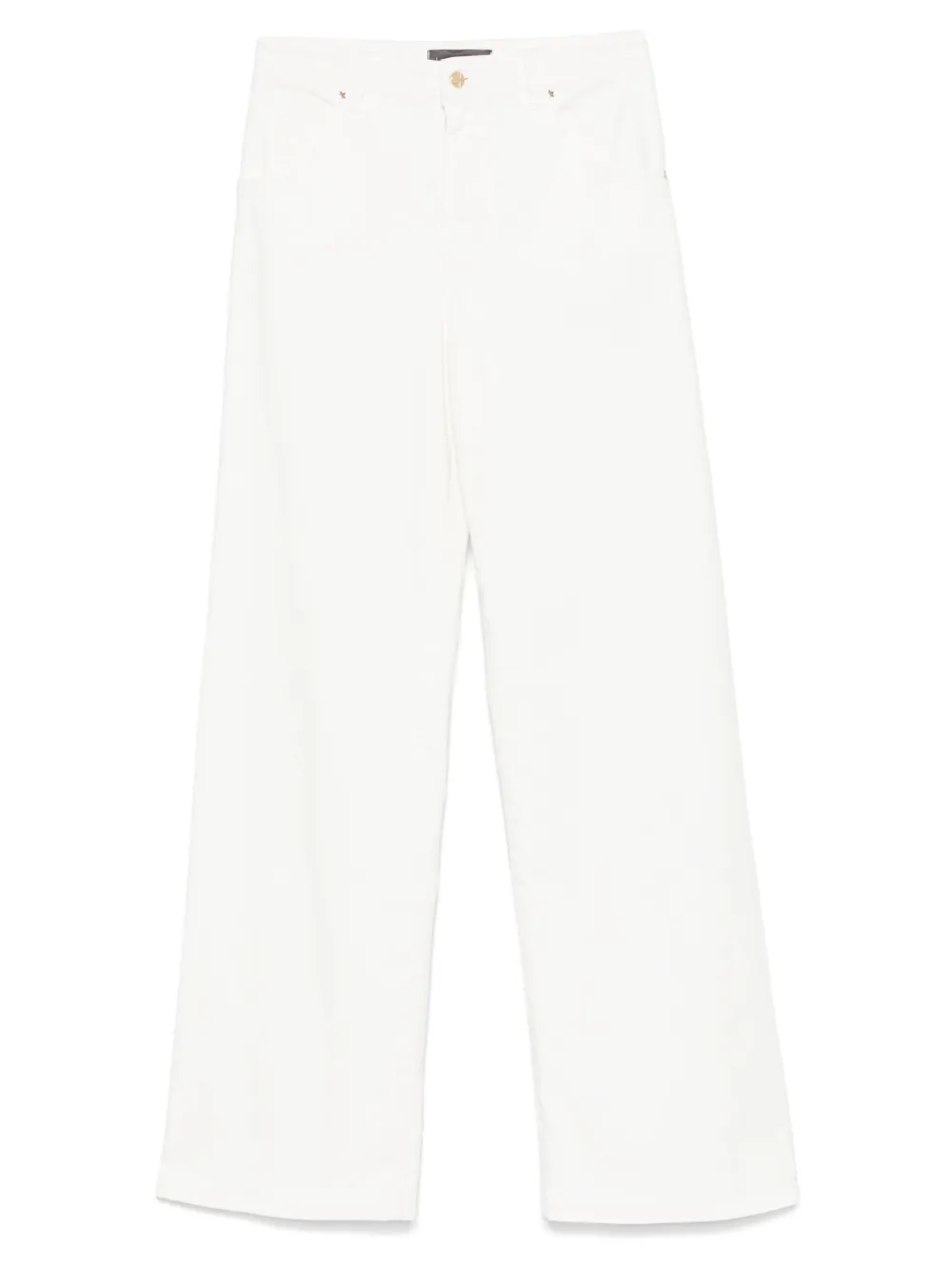 Lorena Antoniazzi Jeans met logopatch Wit