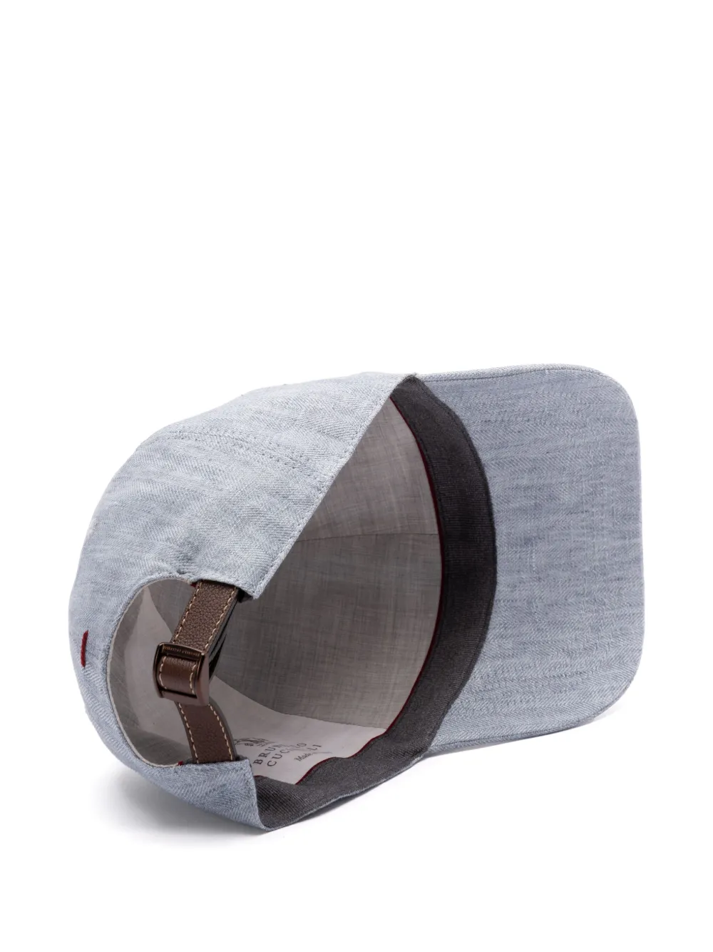 Brunello Cucinelli Pet met geborduurd logo Grijs