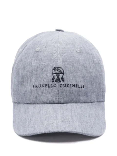 Brunello Cucinelli logo-embroidered cap