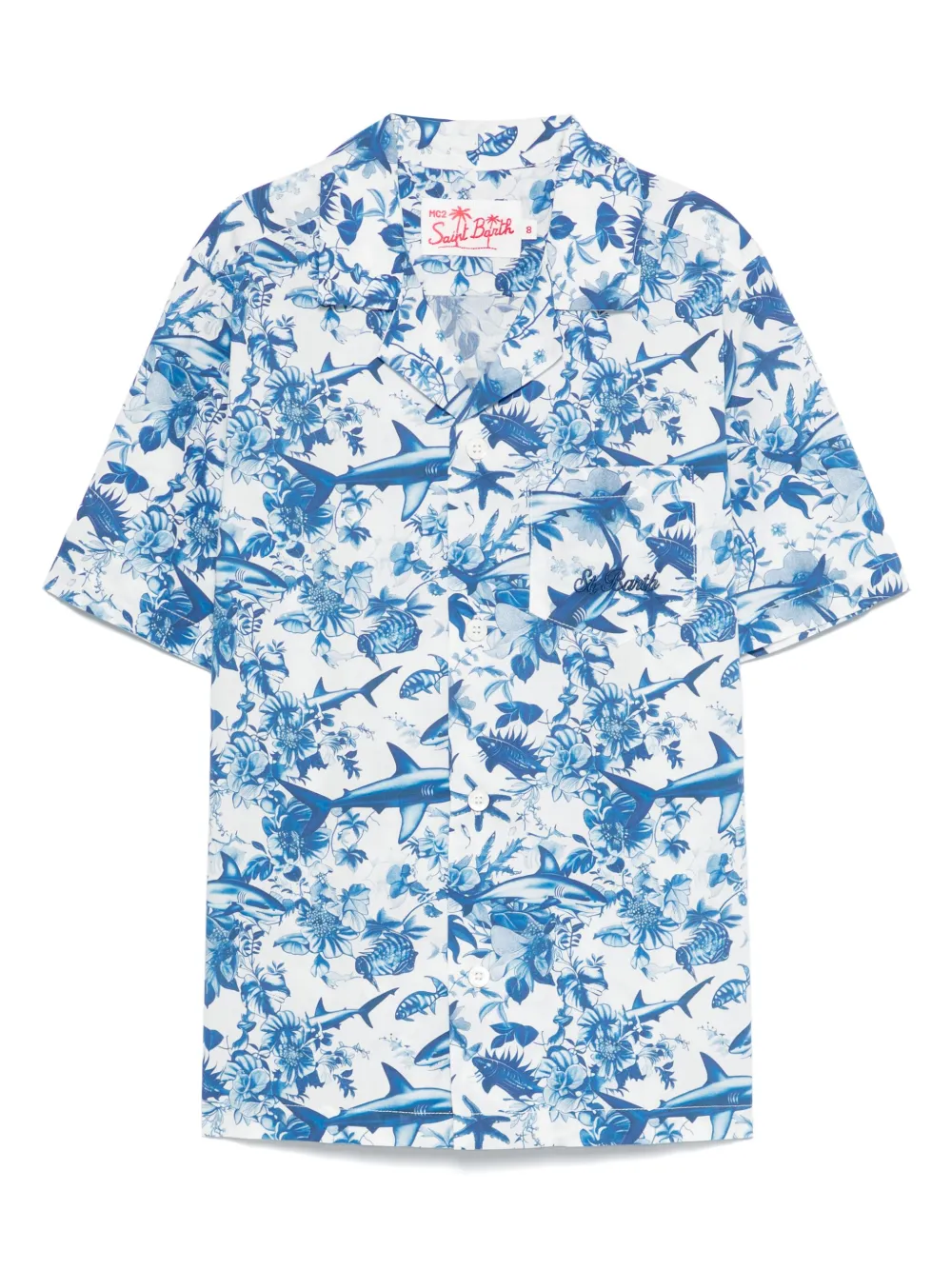 MC2 Saint Barth Kids Kalea シャツ - ホワイト MC2 Saint Barth Kids Kalea シャツ - ホワイト