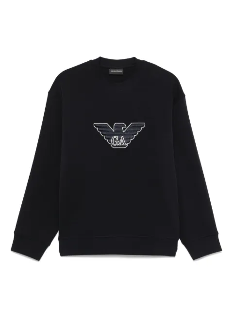 Emporio Armani logo-patch sweatshirt