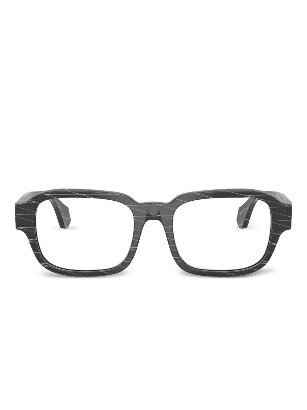 Alain Mikli rhombus-pattern acetate glasses | Black | Image 1